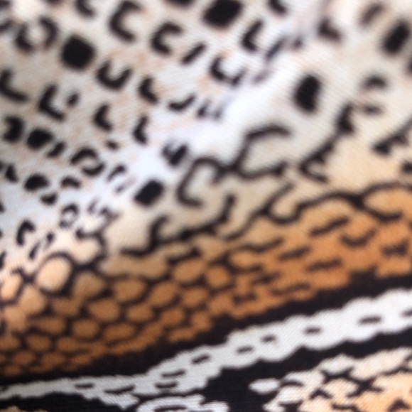 Robbie Bee size 14 brown snake print halter dress with stretch - Picture 7 of 14